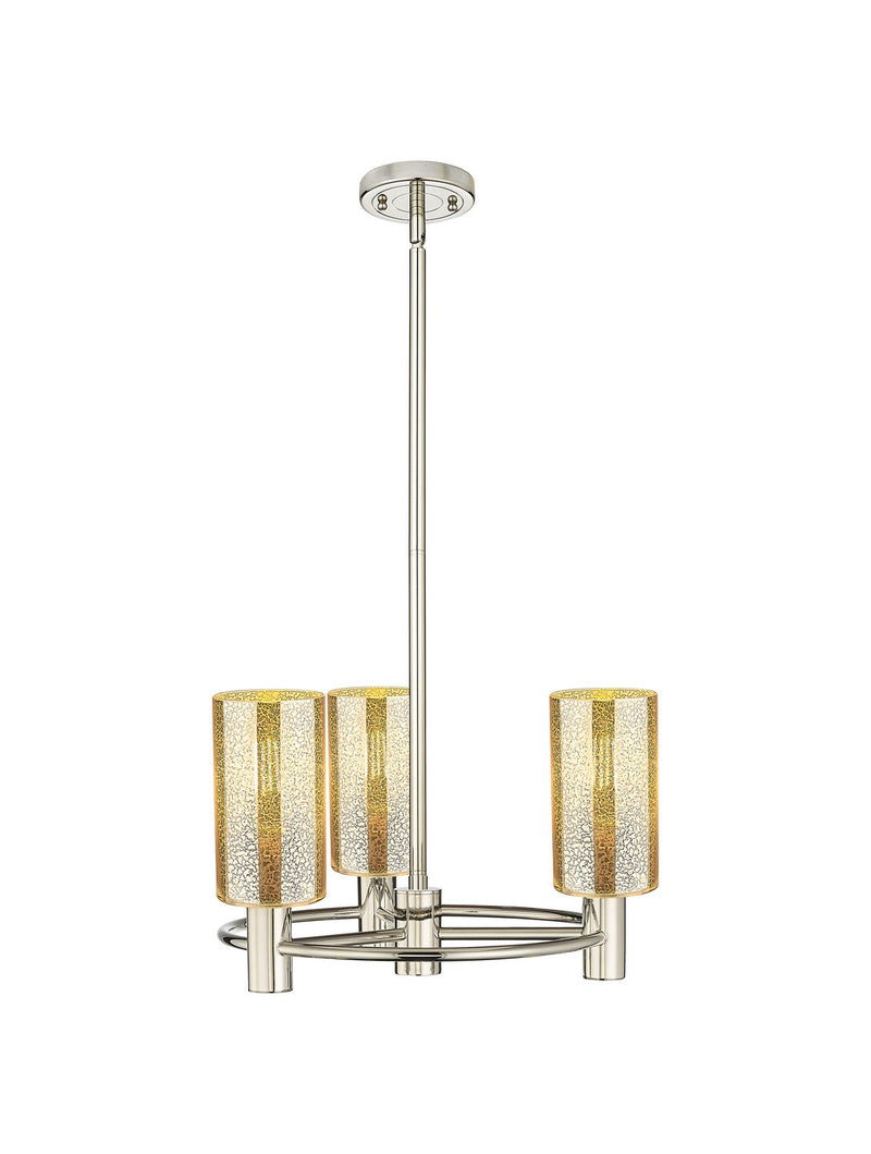 Innovations 434-3CR-PN-G434-7ME Three Light Pendant, Polished Nickel