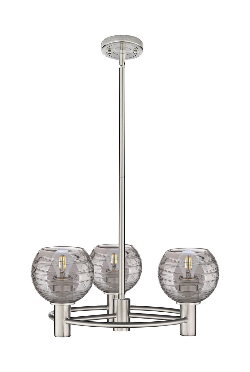 Innovations 434-3CR-SN-G1213-6SM Three Light Pendant, Satin Nickel