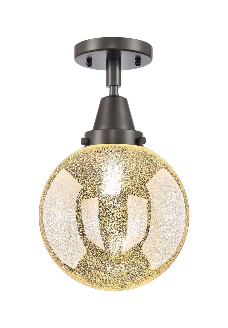 Innovations 447-1C-OB-G208-8 One Light Semi-Flush Mount, Oil Rubbed Bronze