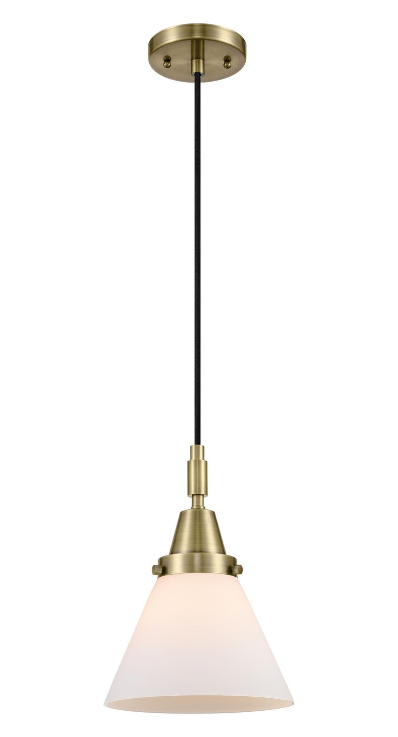Innovations 447-1P-AB-G41 One Light Mini Pendant, Antique Brass