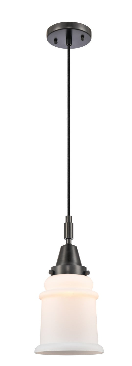 Innovations 447-1P-BK-G181 One Light Mini Pendant, Matte Black