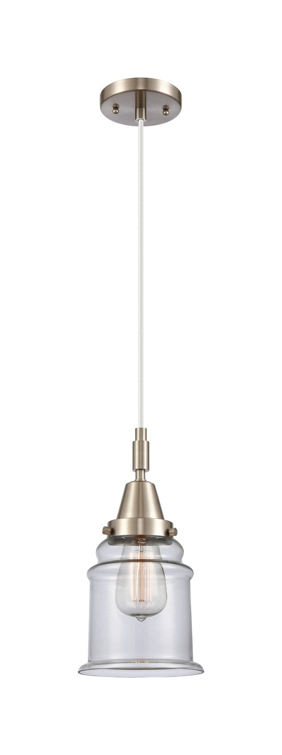 Innovations 447-1P-SN-G182 One Light Mini Pendant, Brushed Satin Nickel