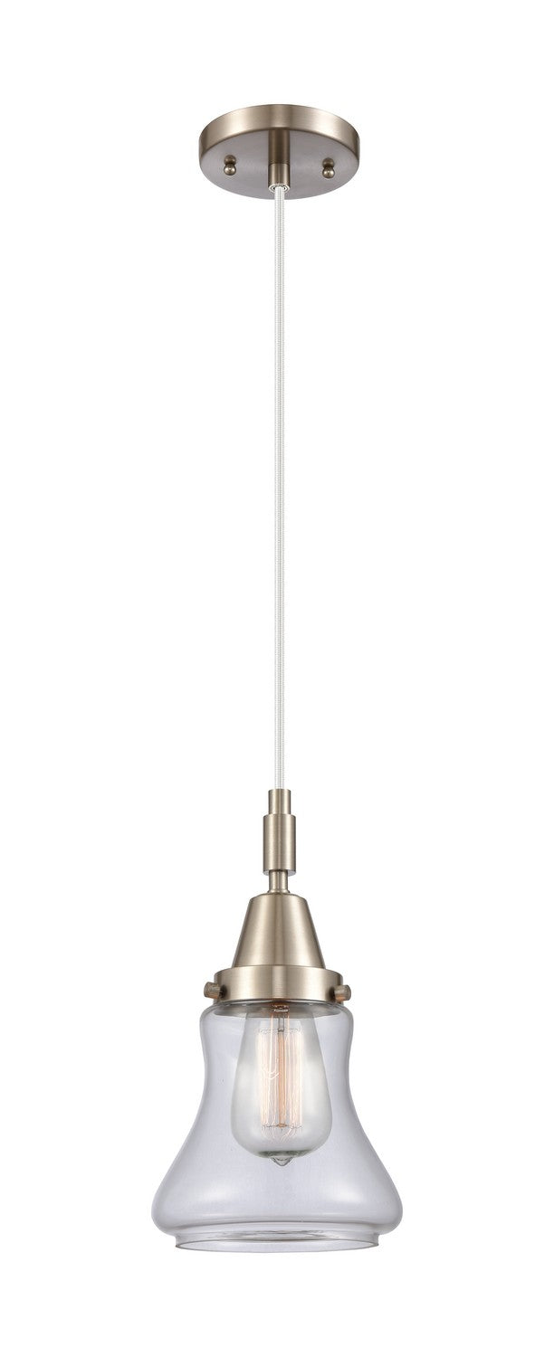 Innovations 447-1P-SN-G192 One Light Mini Pendant, Brushed Satin Nickel