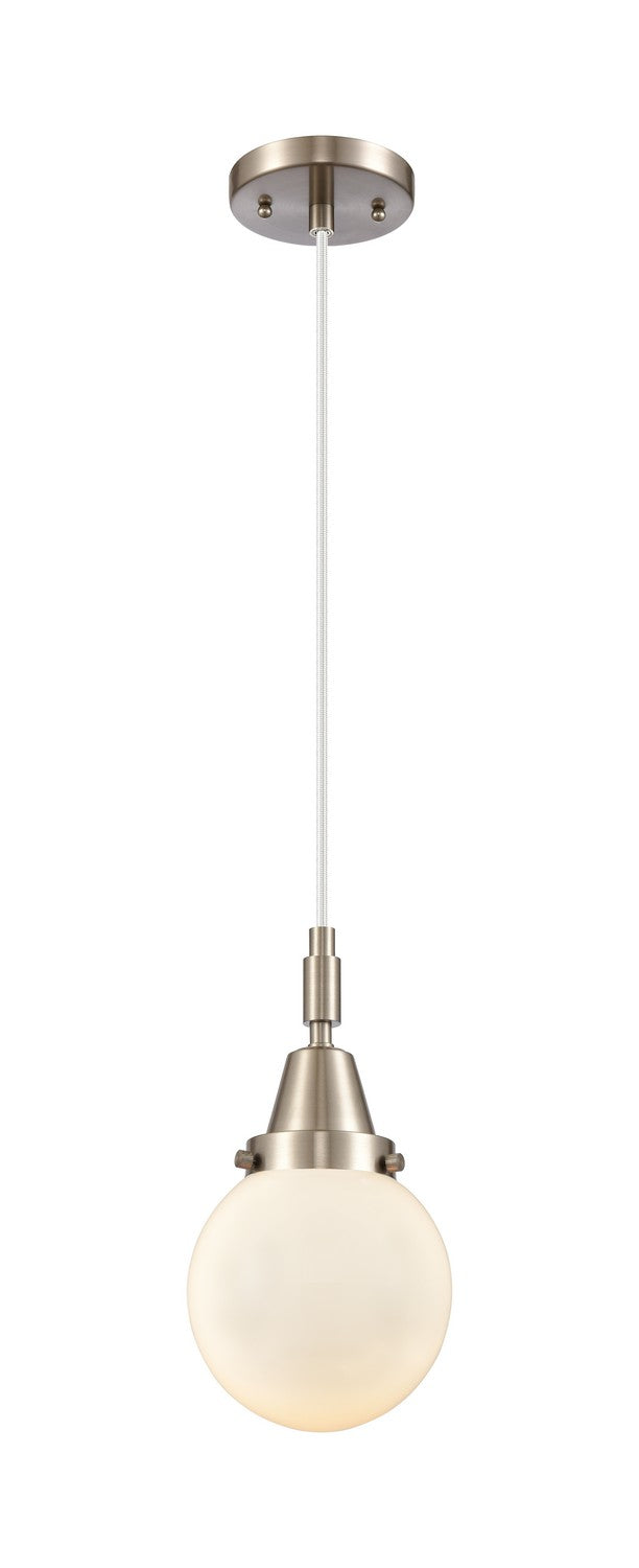 Innovations 447-1P-SN-G201-6 One Light Mini Pendant, Brushed Satin Nickel