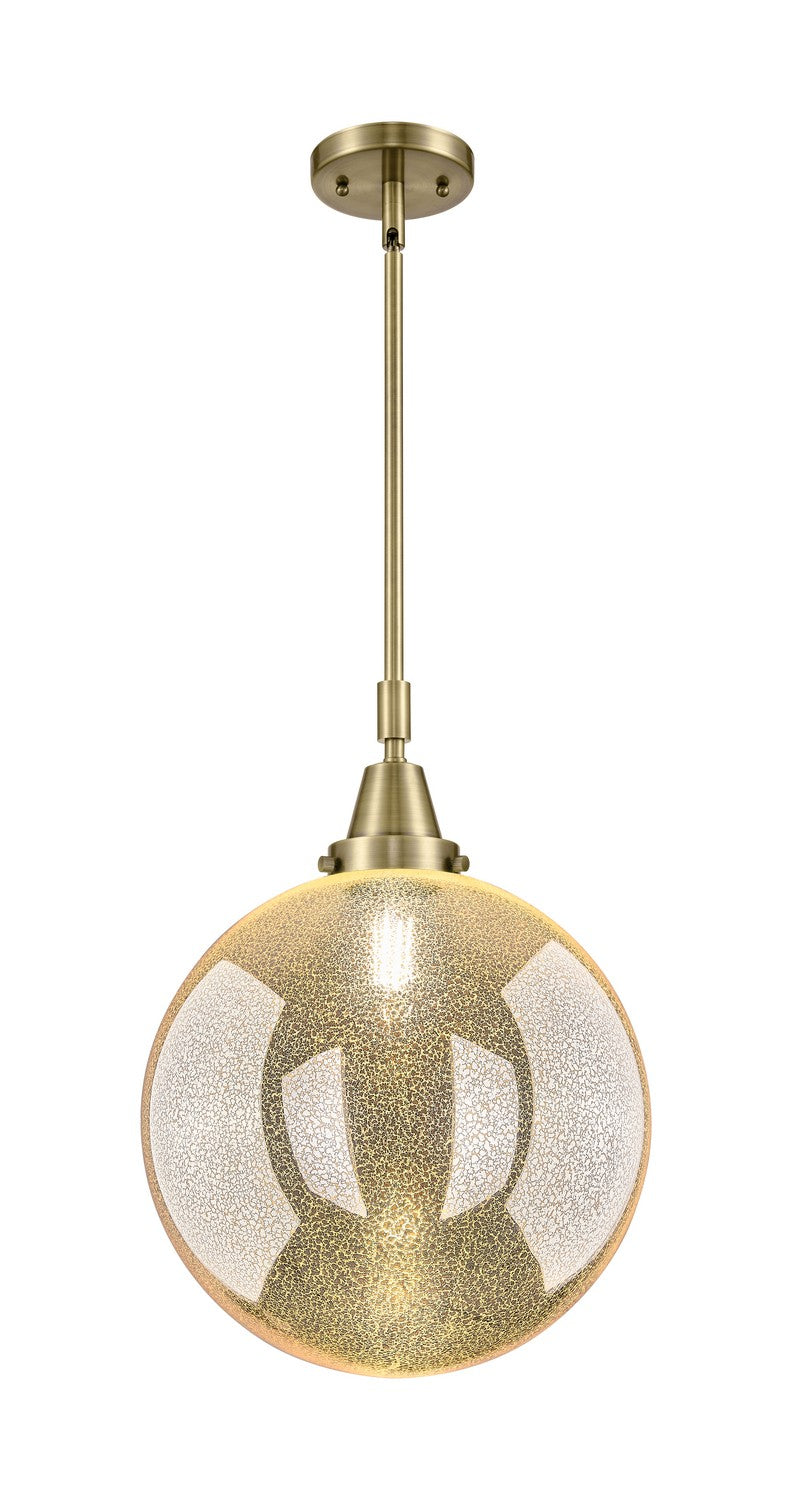 Innovations 447-1S-AB-G208-12 One Light Mini Pendant, Antique Brass