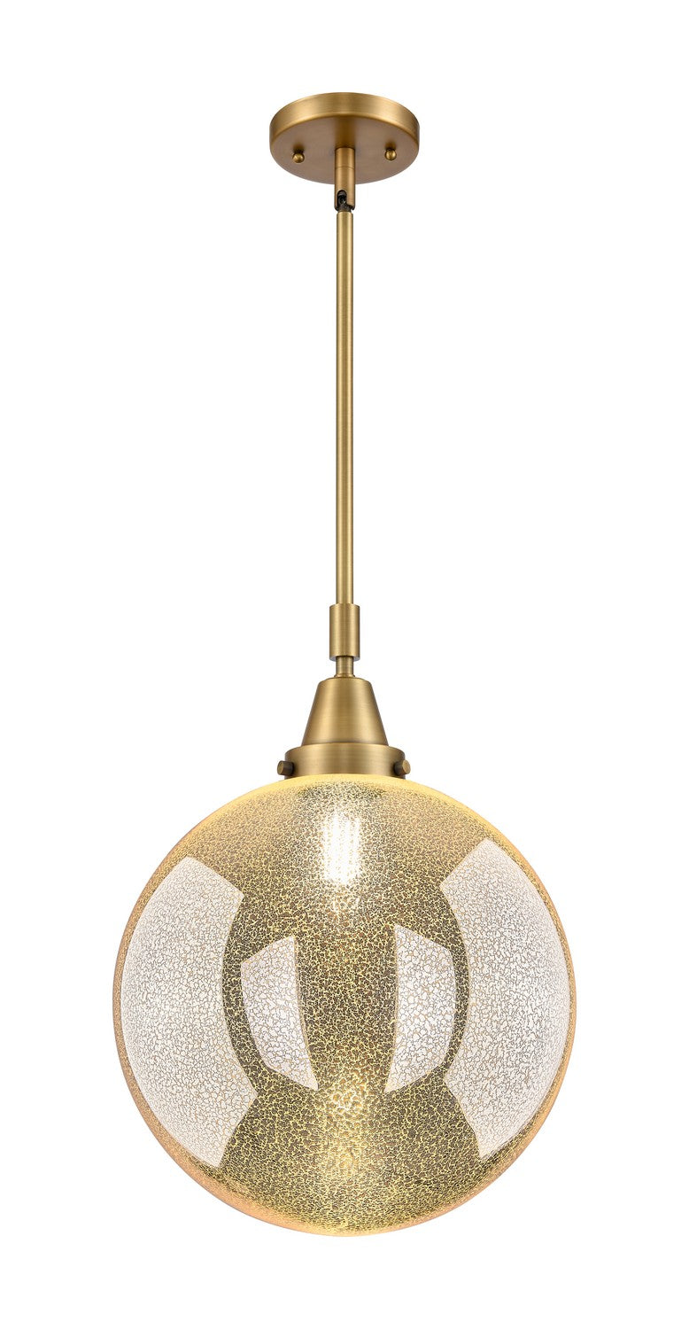 Innovations 447-1S-BB-G208-12 One Light Mini Pendant, Brushed Brass