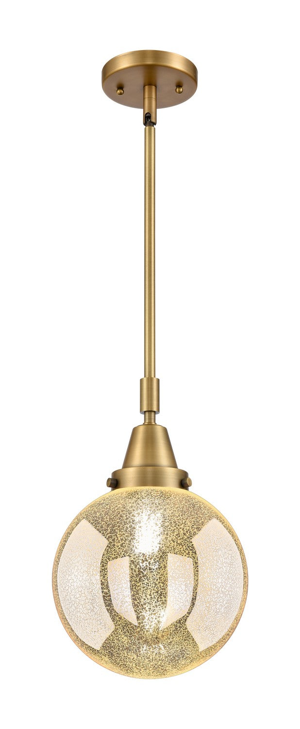 Innovations 447-1S-BB-G208-8 One Light Mini Pendant, Brushed Brass
