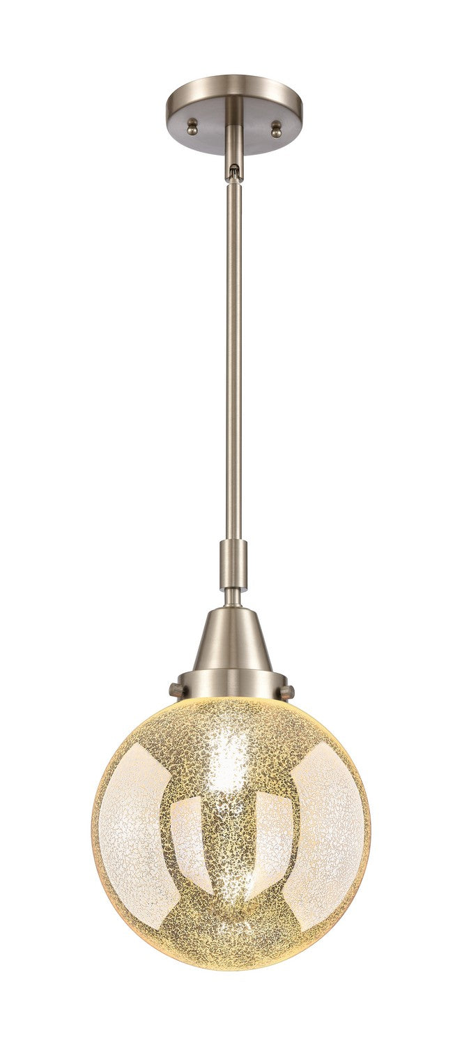 Innovations 447-1S-SN-G208-8 One Light Mini Pendant, Brushed Satin Nickel