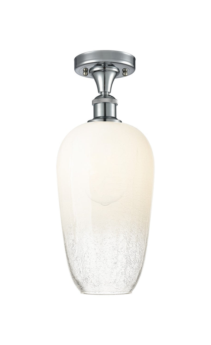Innovations 516-1C-PC-G484-7OP One Light Semi-Flush Mount, Polished Chrome