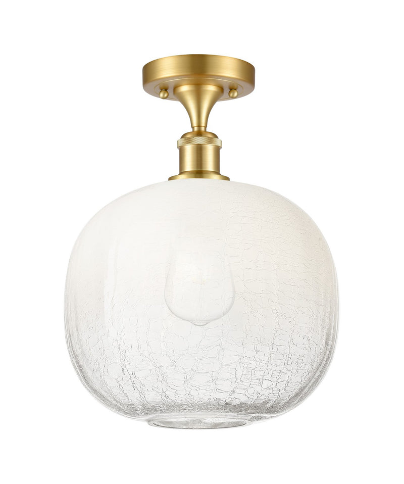 Innovations 516-1C-SG-G481-10OP One Light Semi-Flush Mount, Satin Gold