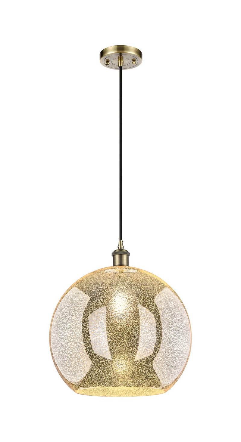 Innovations 516-1P-AB-G128-14 One Light Pendant, Antique Brass