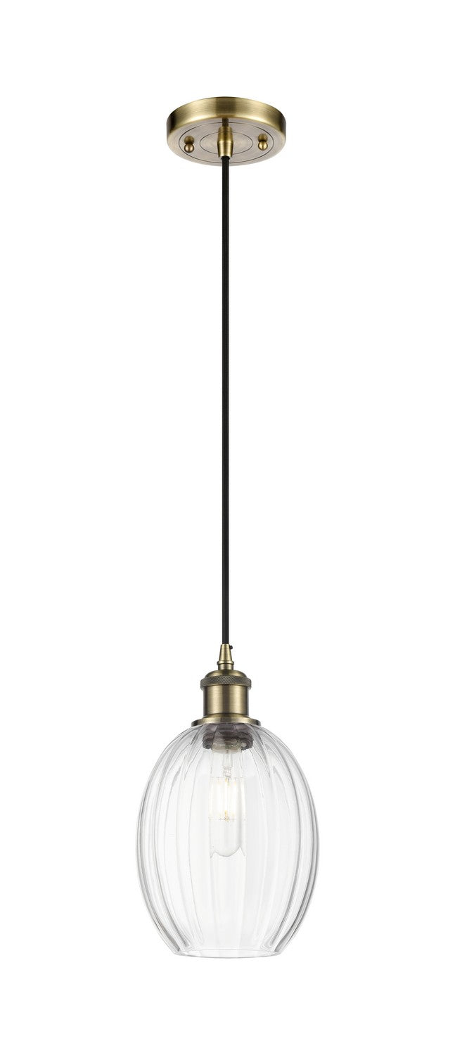 Innovations 516-1P-AB-G459-6CL One Light Mini Pendant, Antique Brass