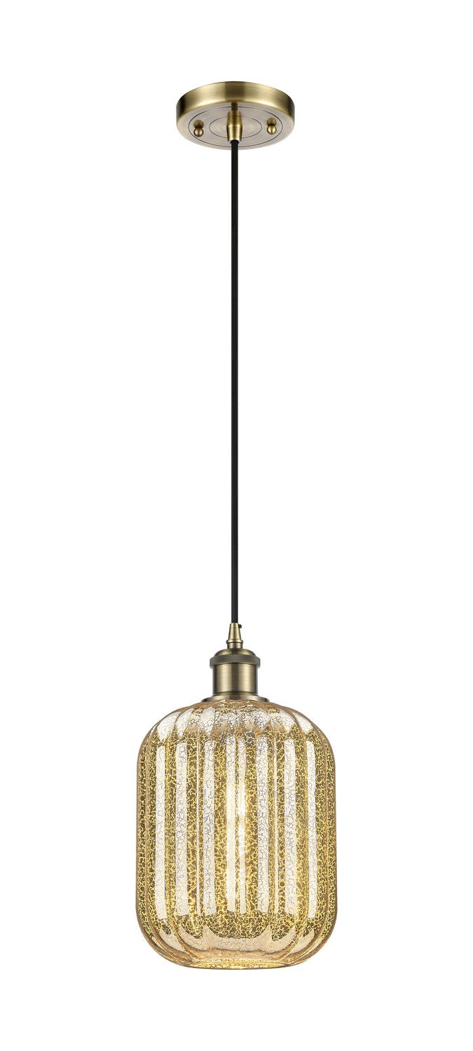 Innovations 516-1P-AB-G460-7ME One Light Mini Pendant, Antique Brass