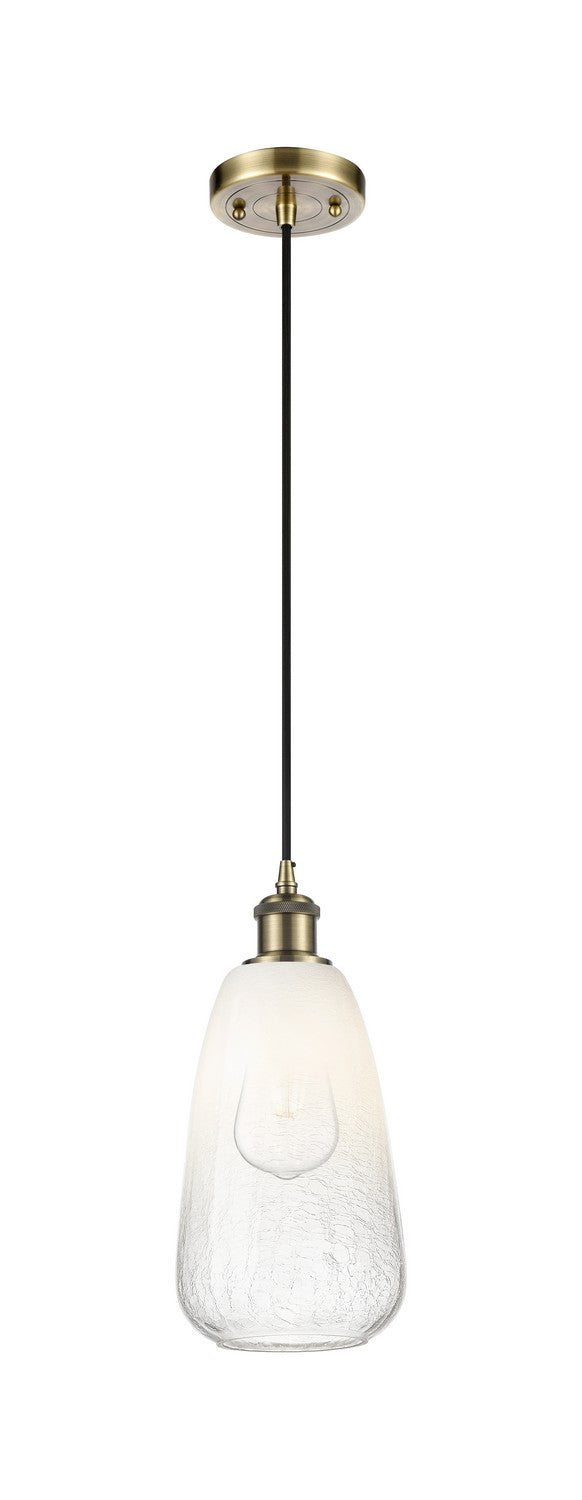 Innovations 516-1P-AB-G480-6OP One Light Mini Pendant, Antique Brass