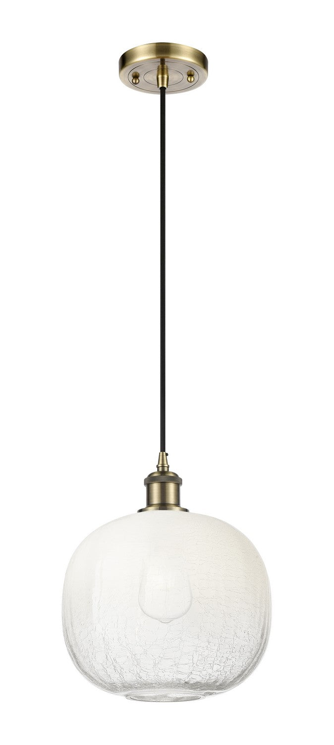 Innovations 516-1P-AB-G481-10OP One Light Mini Pendant, Antique Brass
