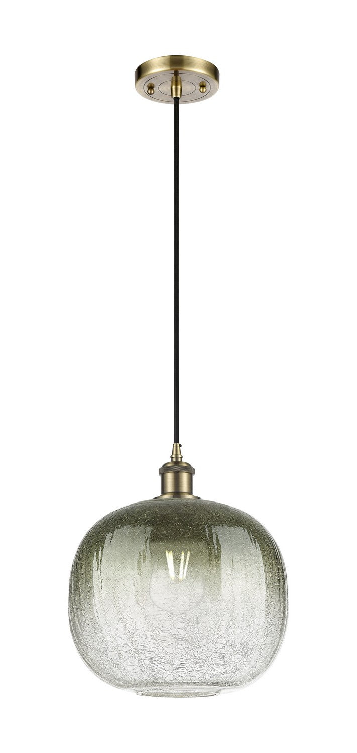 Innovations 516-1P-AB-G481-10SL One Light Mini Pendant, Antique Brass