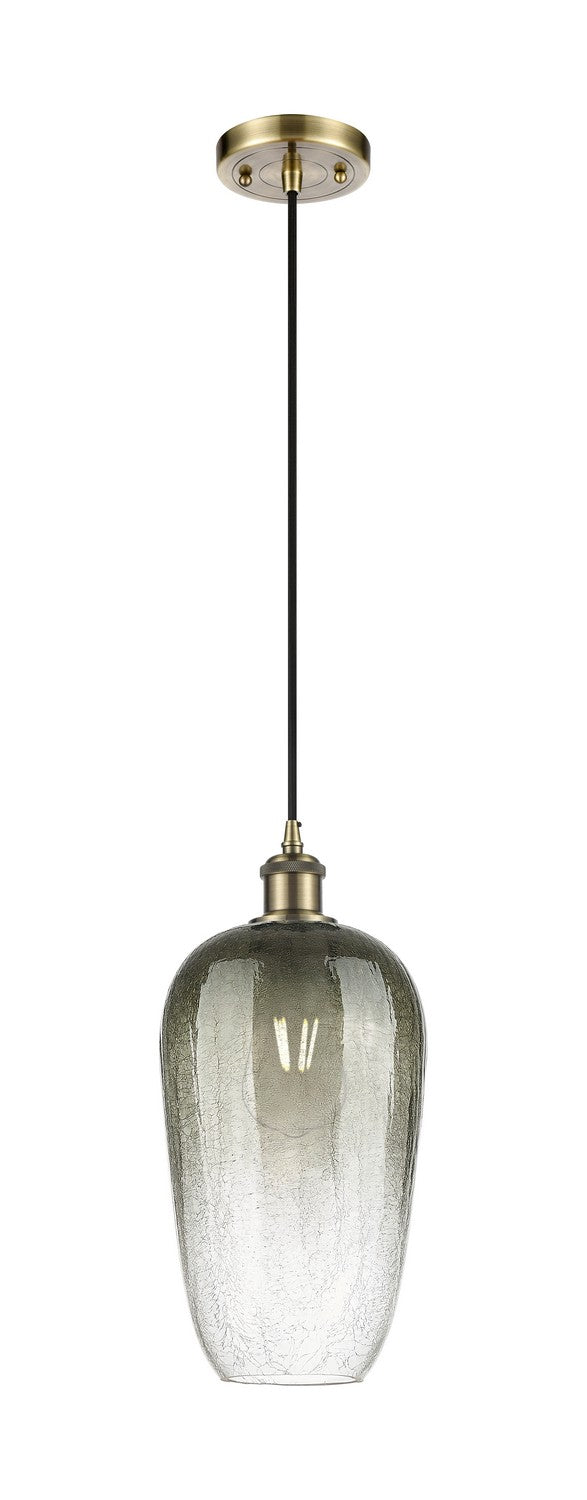 Innovations 516-1P-AB-G484-7SL One Light Mini Pendant, Antique Brass