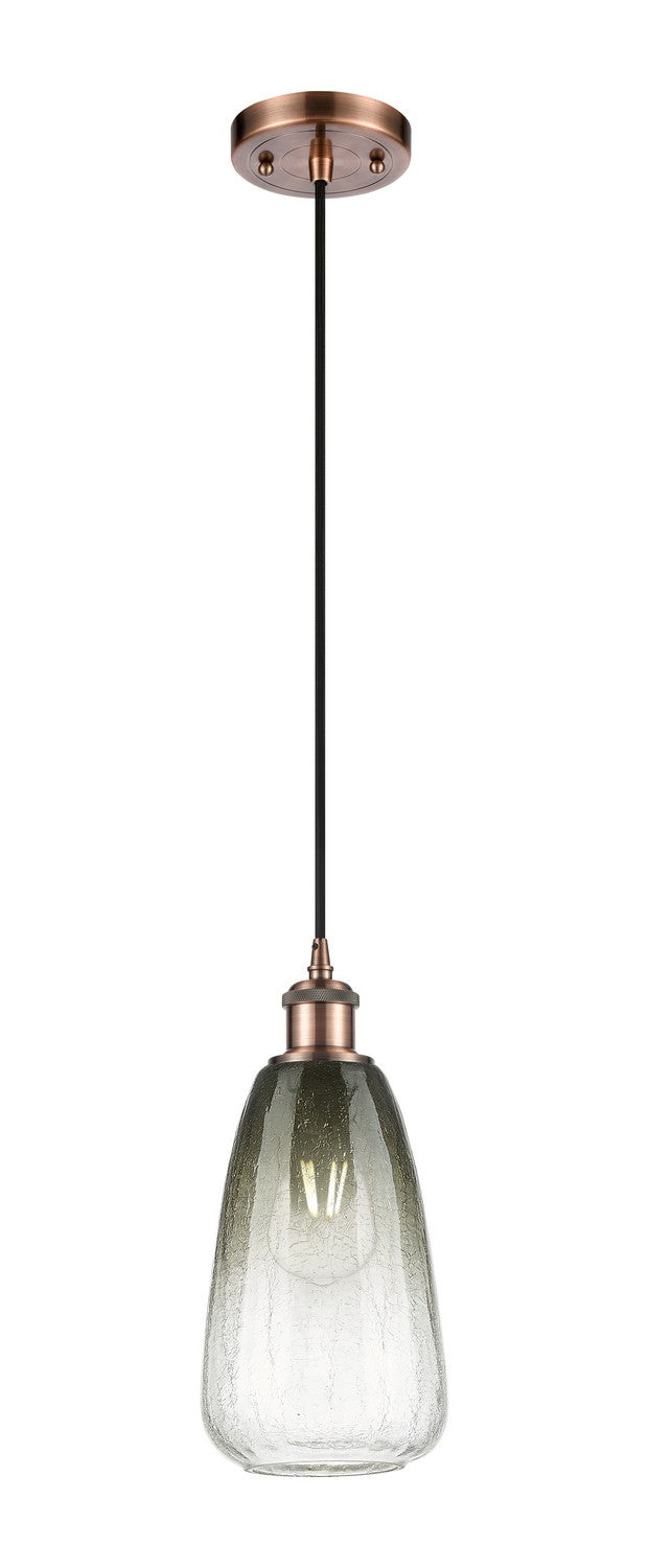 Innovations 516-1P-AC-G480-6SL One Light Mini Pendant, Antique Copper