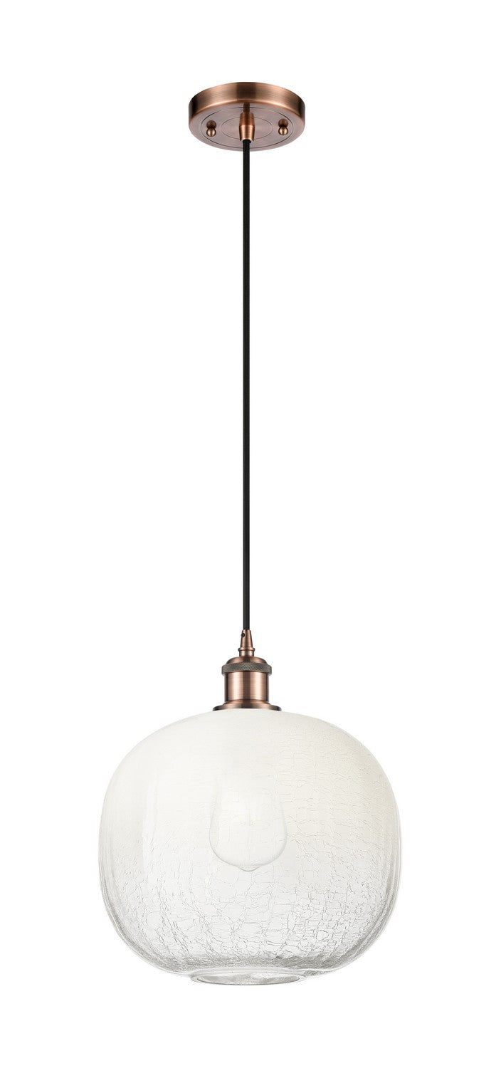 Innovations 516-1P-AC-G481-10OP One Light Mini Pendant, Antique Copper
