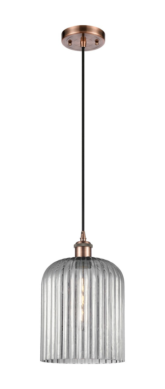Innovations 516-1P-AC-G559-8SM One Light Mini Pendant, Antique Copper