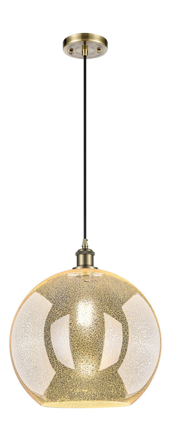 Innovations 516-1P-BAB-G128-14 One Light Pendant, Black Antique Brass