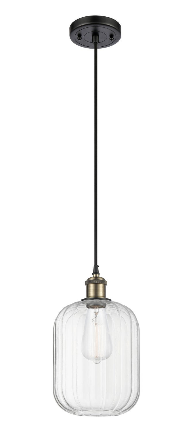 Innovations 516-1P-BAB-G460-7CL One Light Mini Pendant, Black Antique Brass