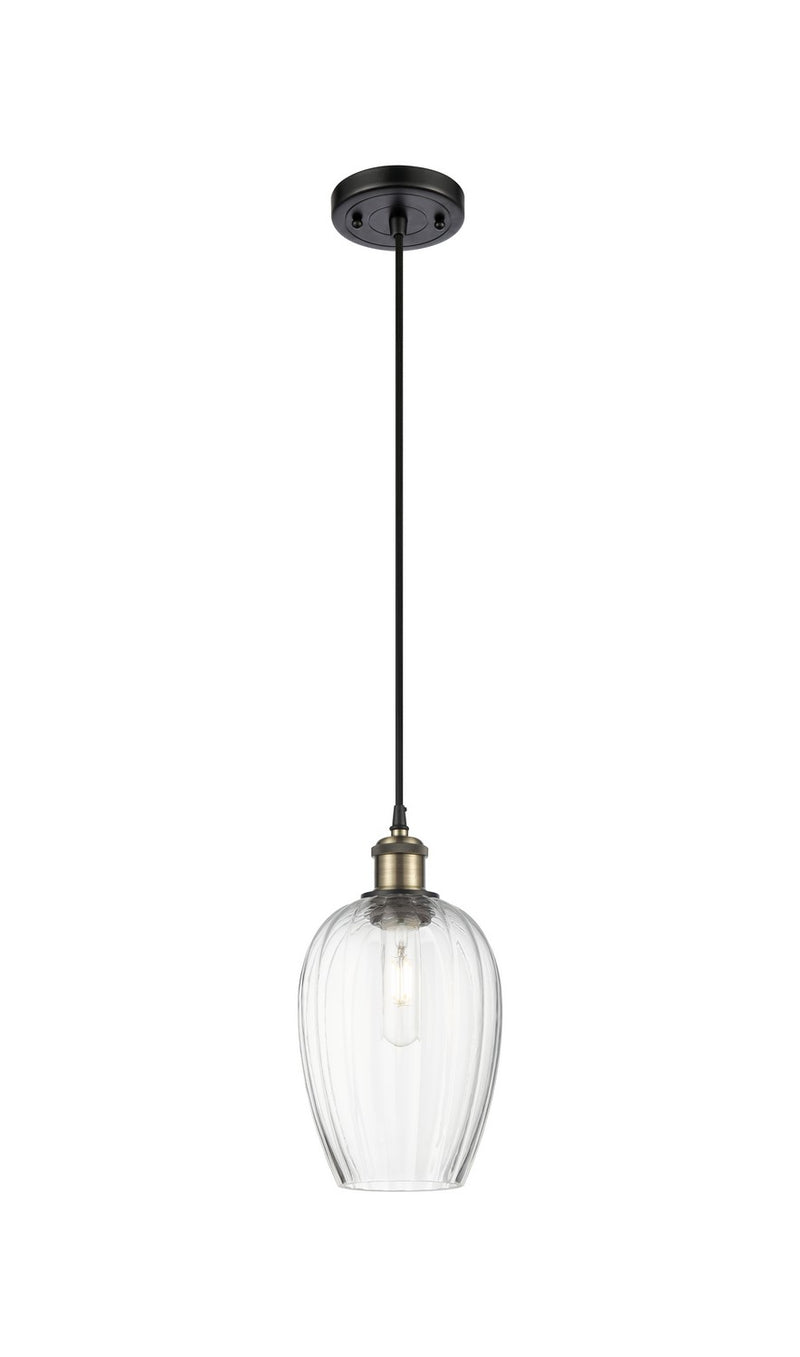 Innovations 516-1P-BAB-G480-6OP One Light Mini Pendant, Black Antique Brass