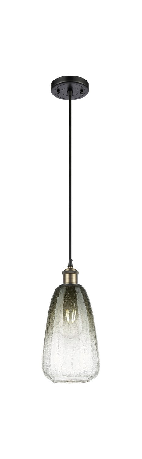 Innovations 516-1P-BAB-G480-6SL One Light Mini Pendant, Black Antique Brass