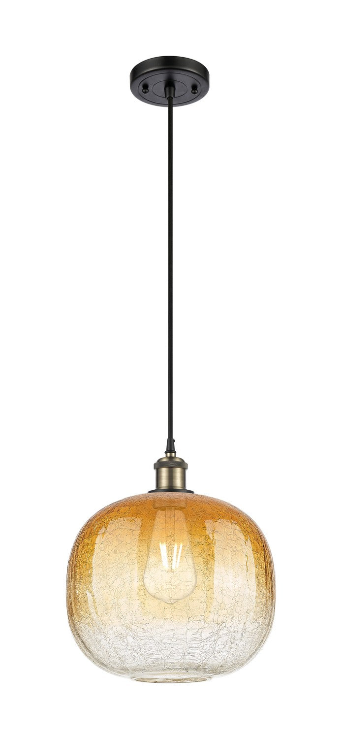 Innovations 516-1P-BAB-G481-10AM One Light Mini Pendant, Black Antique Brass