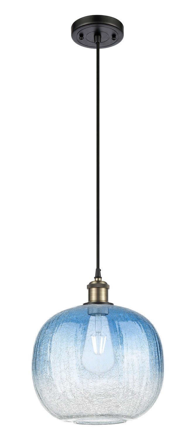 Innovations 516-1P-BAB-G481-10SB One Light Mini Pendant, Black Antique Brass