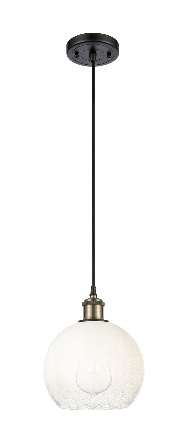 Innovations 516-1P-BAB-G483-8OP One Light Mini Pendant, Black Antique Brass