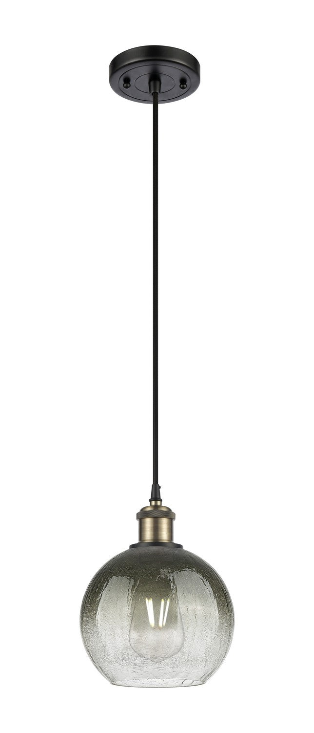 Innovations 516-1P-BAB-G483-8SL One Light Mini Pendant, Black Antique Brass