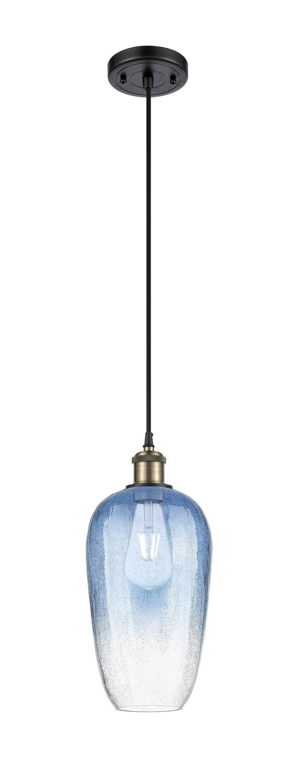 Innovations 516-1P-BAB-G484-7SB One Light Mini Pendant, Black Antique Brass