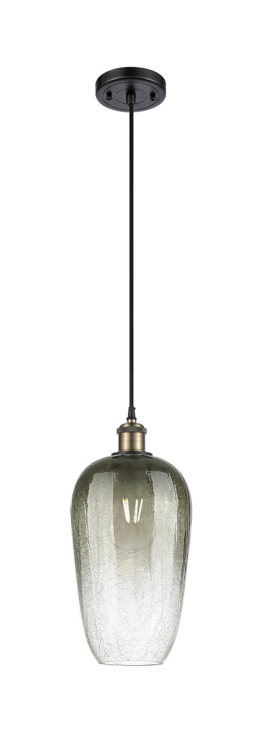 Innovations 516-1P-BAB-G484-7SL One Light Mini Pendant, Black Antique Brass