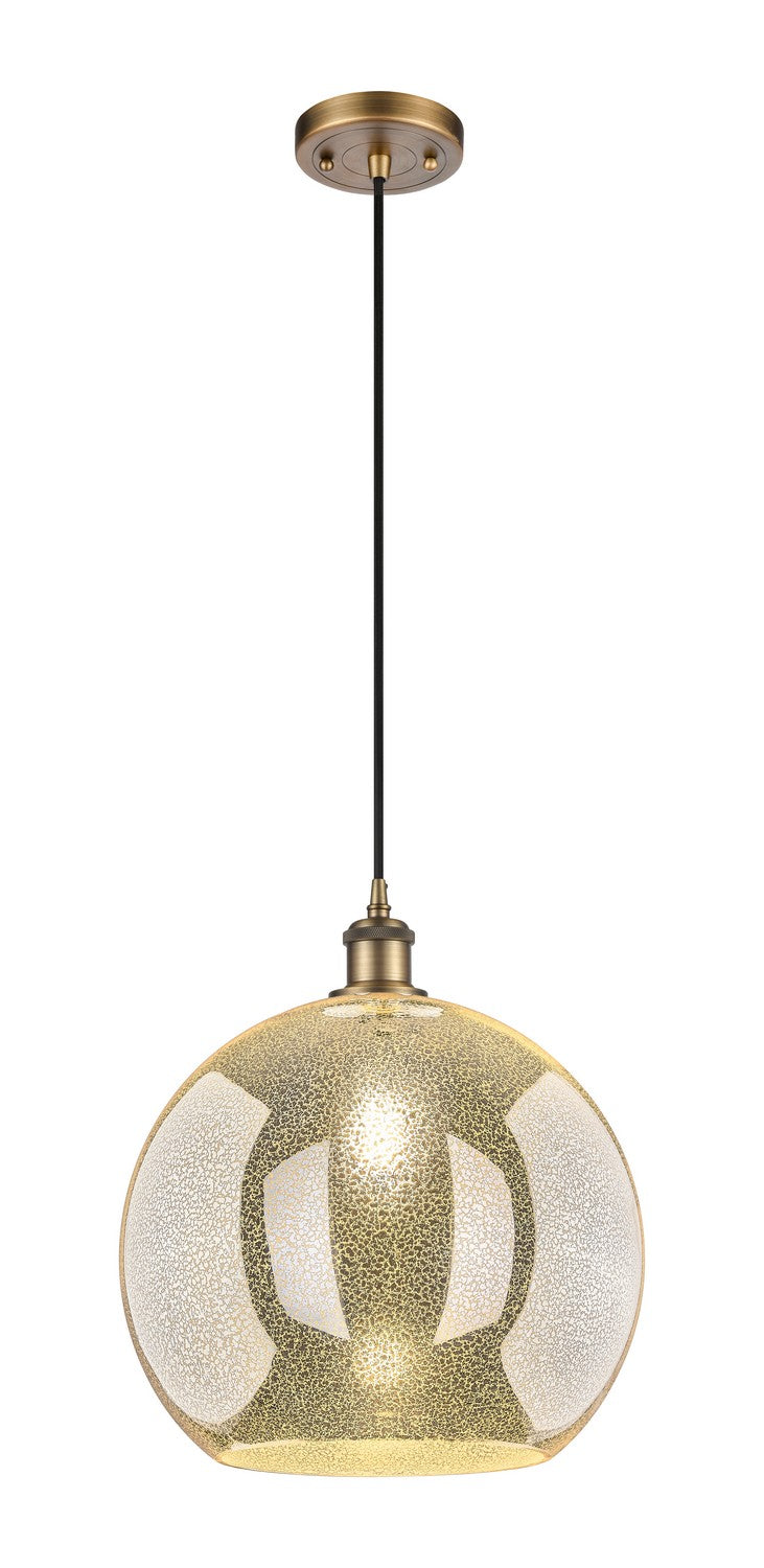 Innovations 516-1P-BB-G128-14 One Light Pendant, Brushed Brass