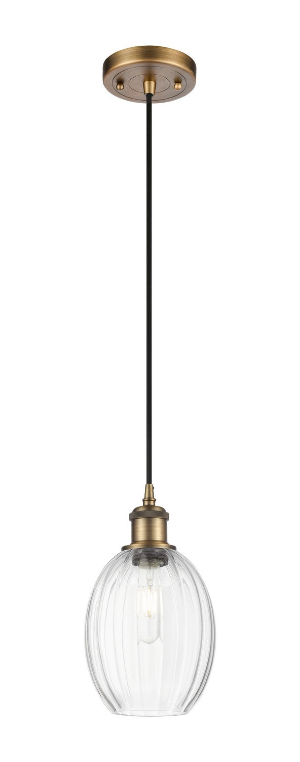 Innovations 516-1P-BB-G459-6CL One Light Mini Pendant, Brushed Brass