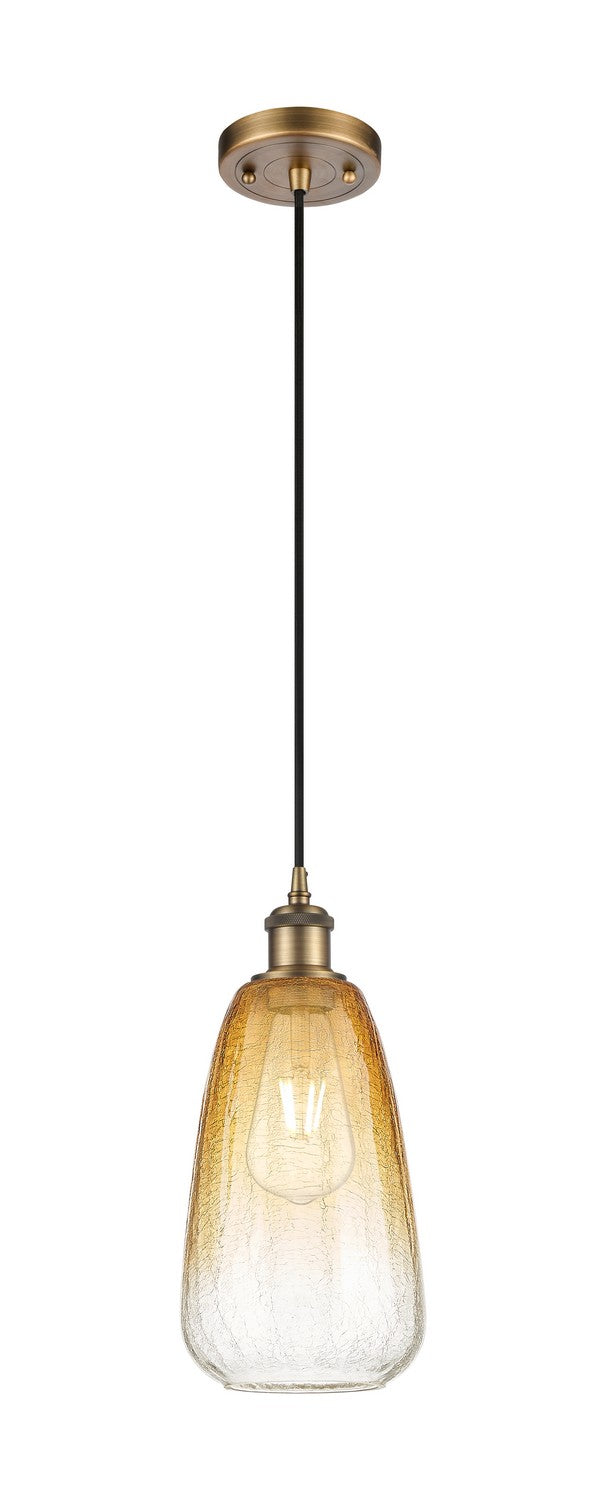 Innovations 516-1P-BB-G480-6AM One Light Mini Pendant, Brushed Brass