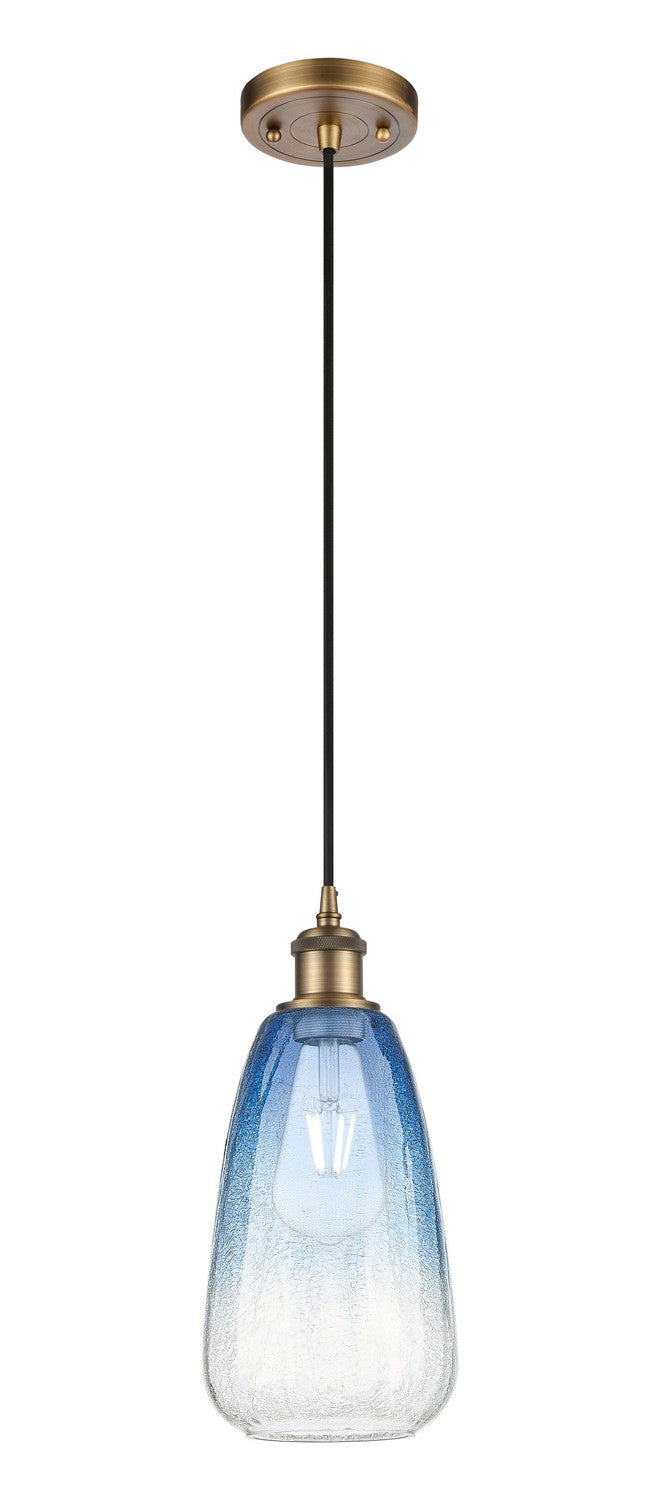 Innovations 516-1P-BB-G480-6SB One Light Mini Pendant, Brushed Brass