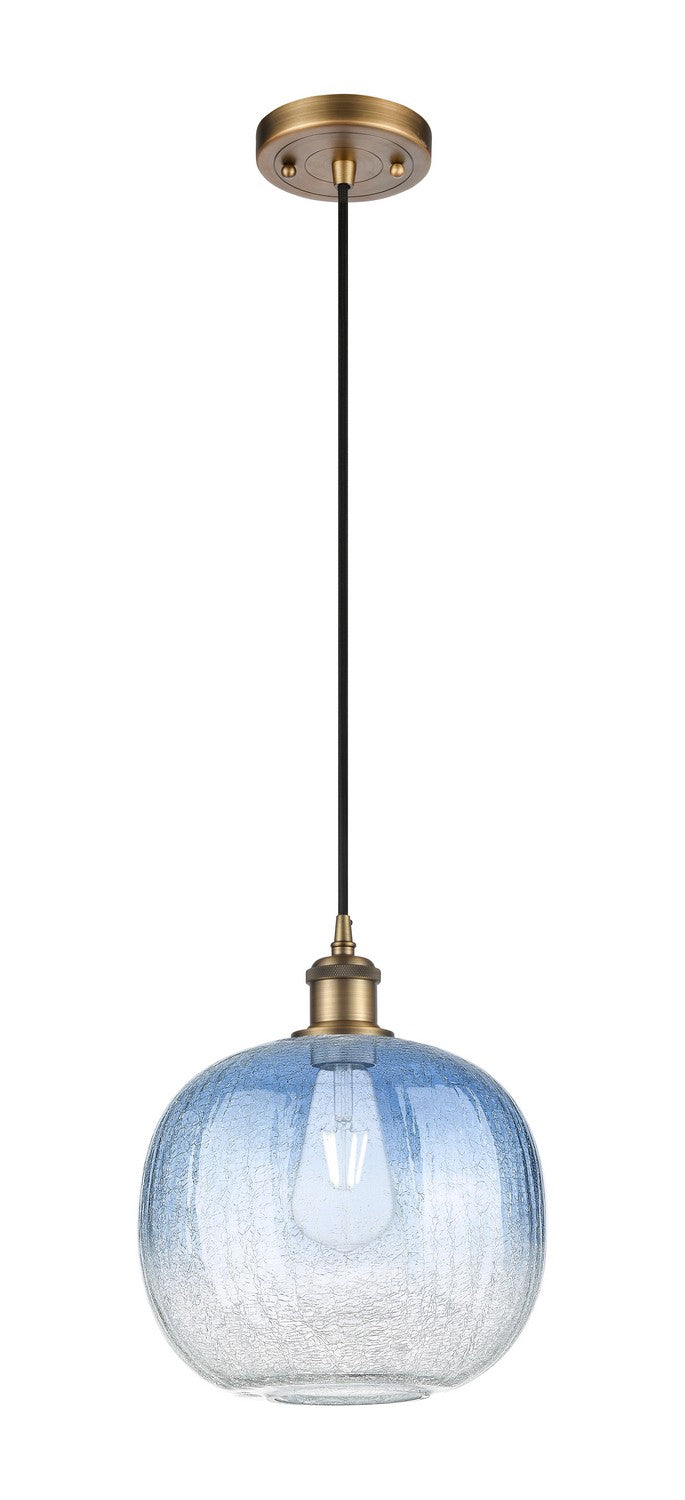 Innovations 516-1P-BB-G481-10SB One Light Mini Pendant, Brushed Brass
