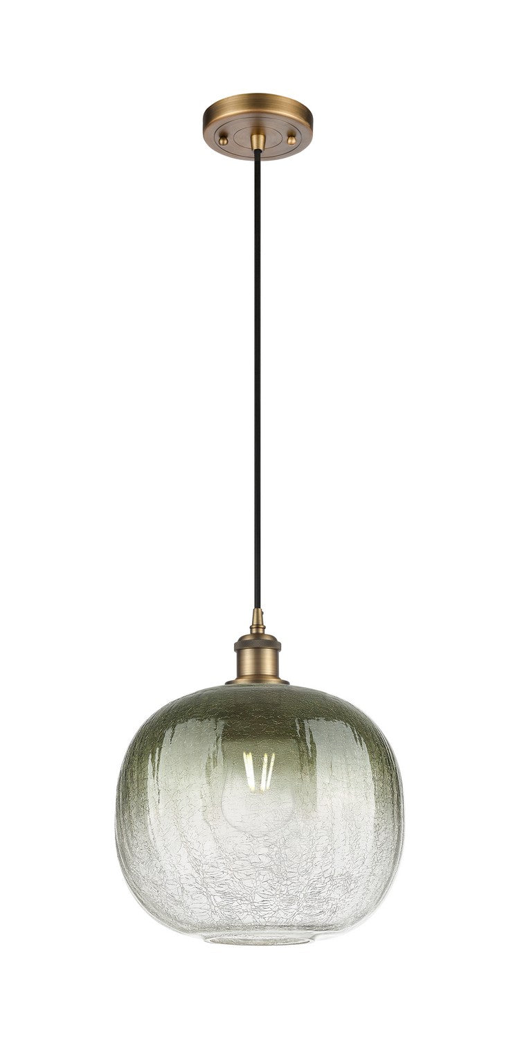 Innovations 516-1P-BB-G481-10SL One Light Mini Pendant, Brushed Brass