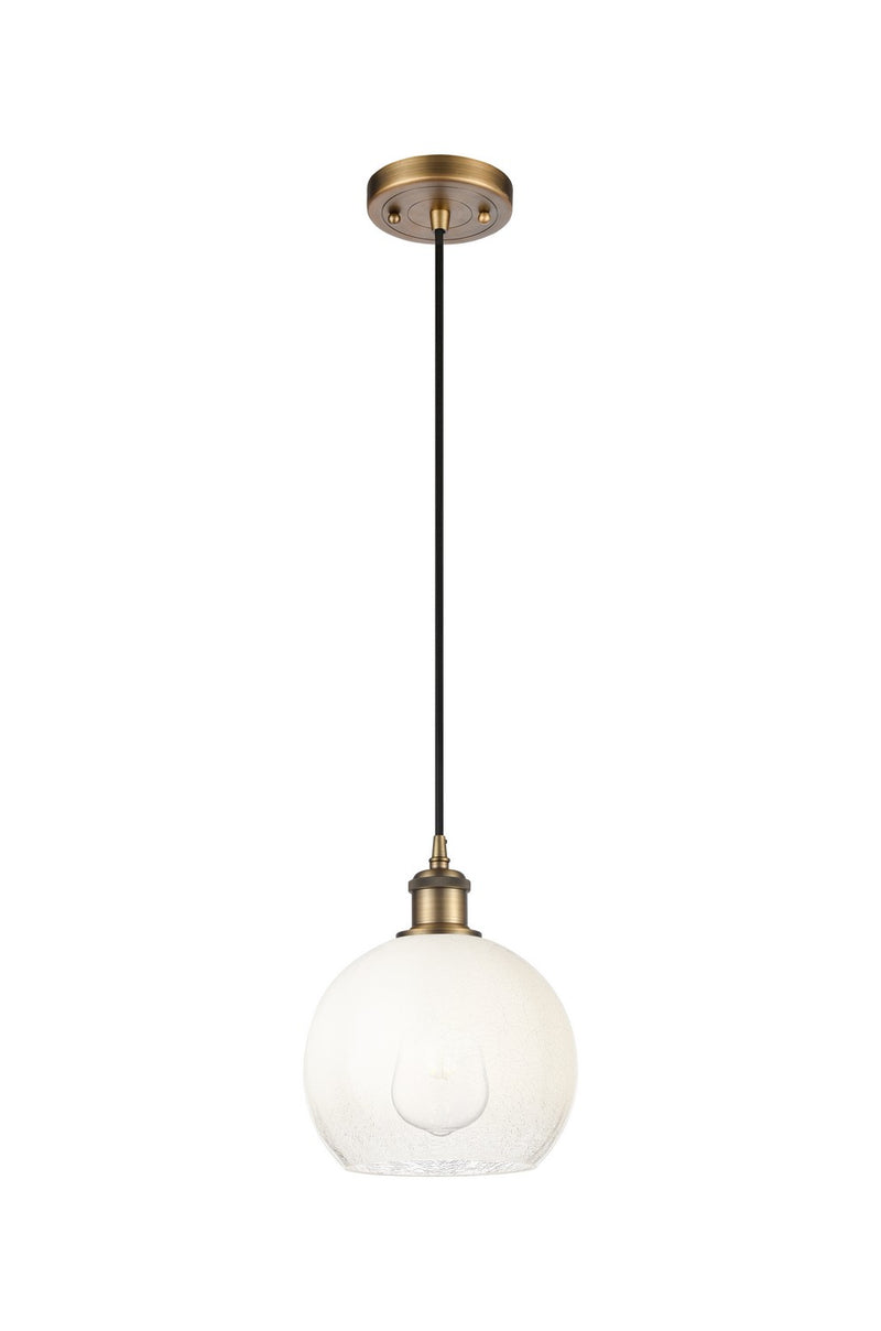 Innovations 516-1P-BB-G483-8OP One Light Mini Pendant, Brushed Brass