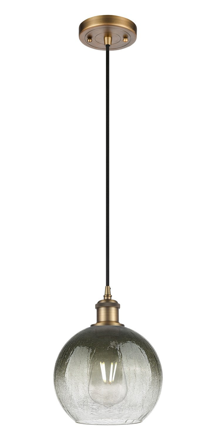 Innovations 516-1P-BB-G483-8SL One Light Mini Pendant, Brushed Brass