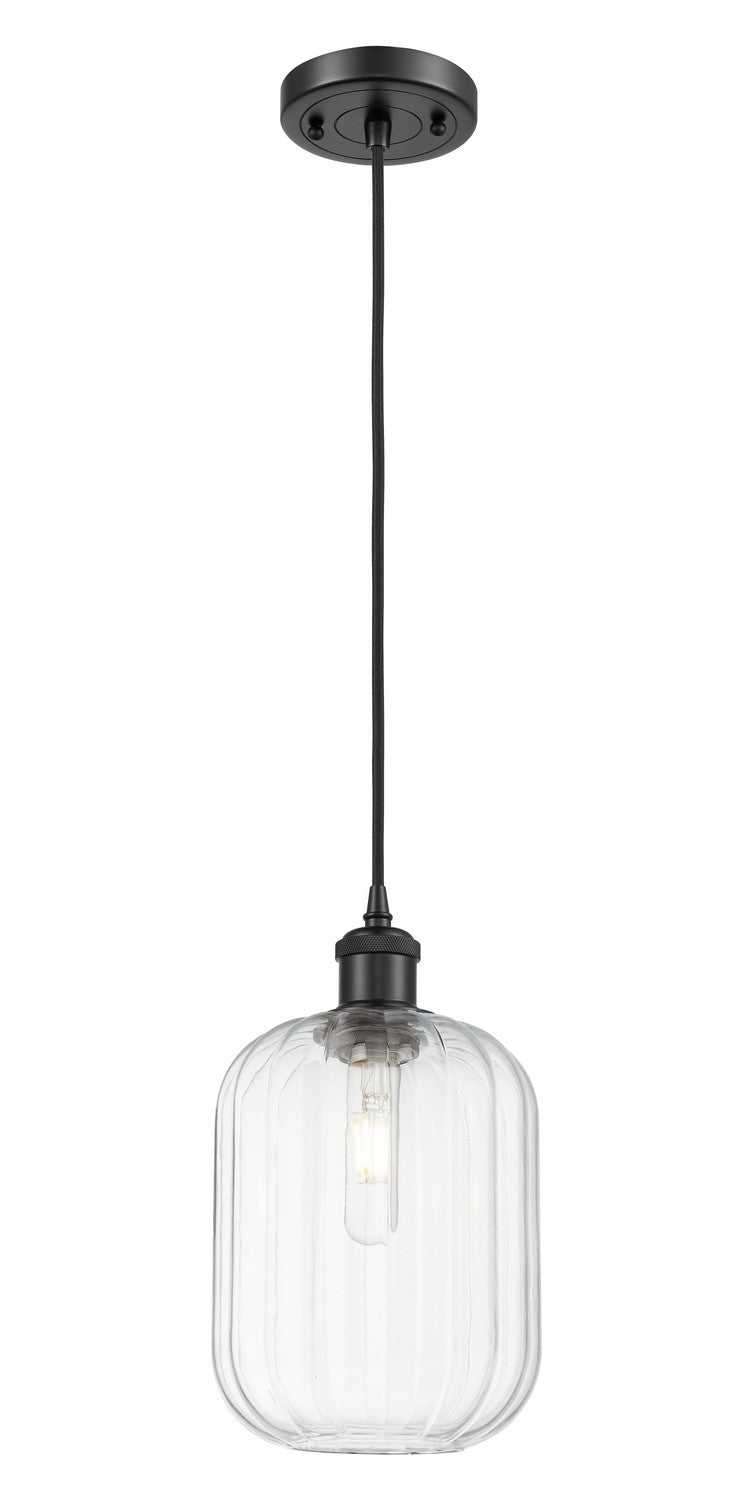 Innovations 516-1P-BK-G460-7CL One Light Mini Pendant, Matte Black