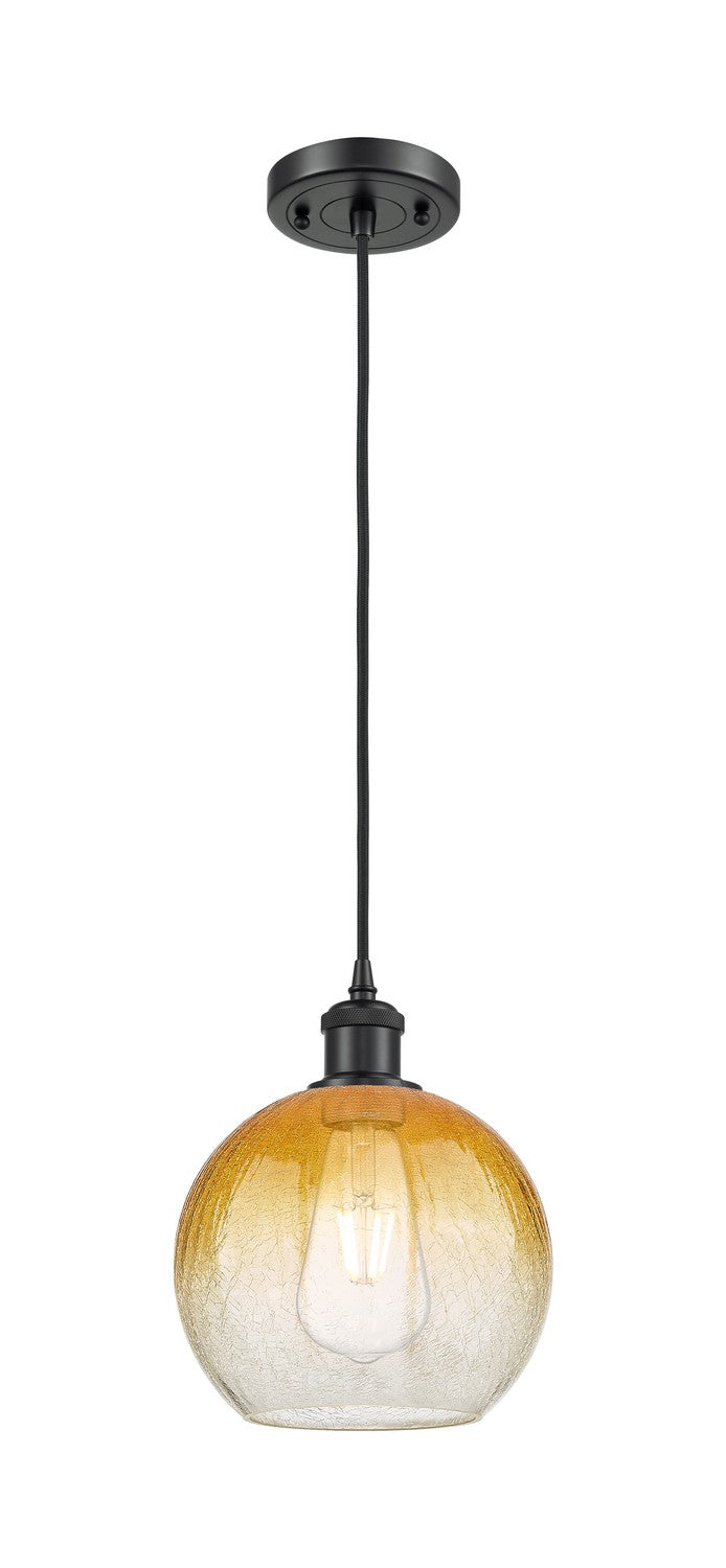 Innovations 516-1P-BK-G483-8AM One Light Mini Pendant, Matte Black