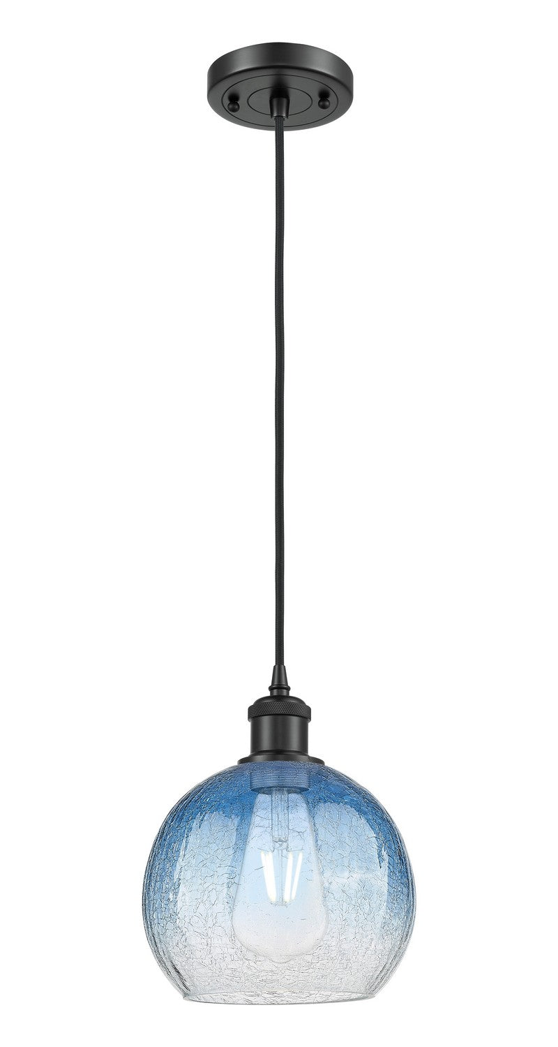 Innovations 516-1P-BK-G483-8SB One Light Mini Pendant, Matte Black