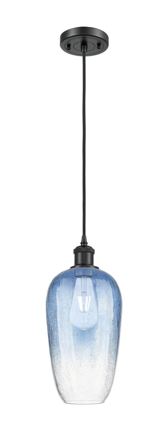 Innovations 516-1P-BK-G484-7SB One Light Mini Pendant, Matte Black