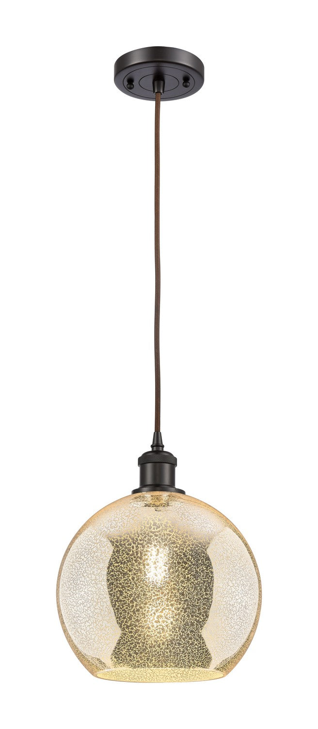 Innovations 516-1P-OB-G128-10 One Light Mini Pendant, Oil Rubbed Bronze