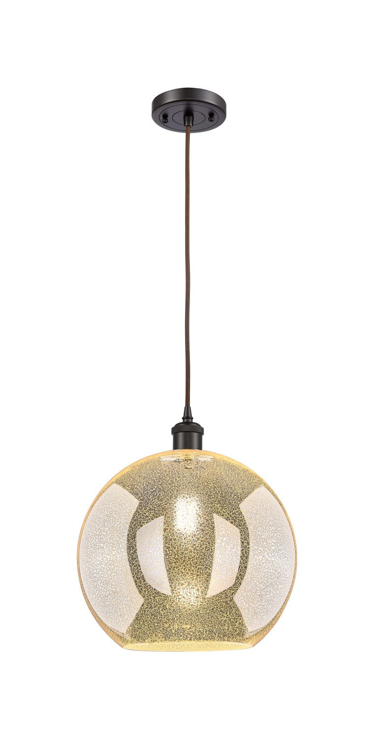Innovations 516-1P-OB-G128-12 One Light Mini Pendant, Oil Rubbed Bronze