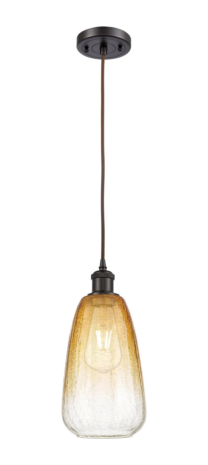 Innovations 516-1P-OB-G480-6AM One Light Mini Pendant, Oil Rubbed Bronze