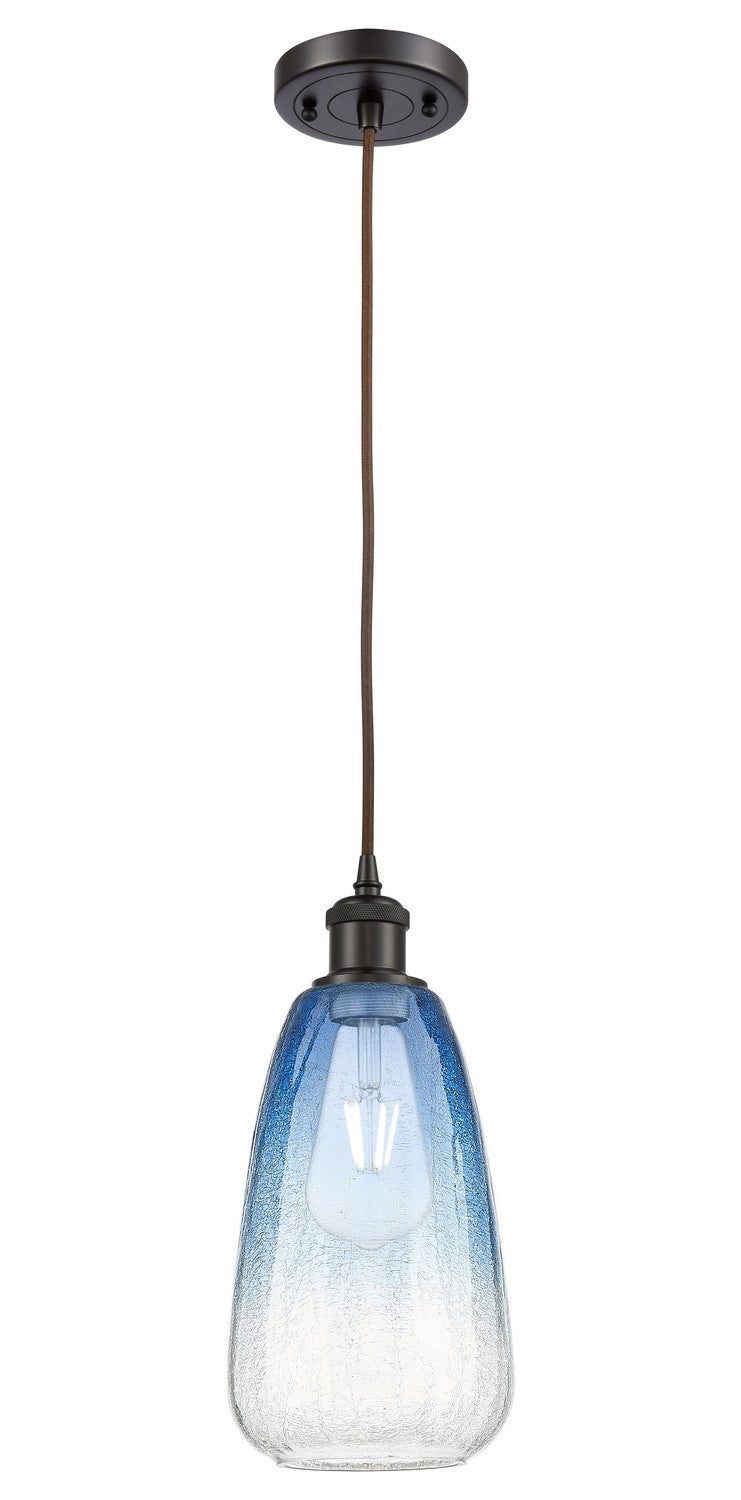 Innovations 516-1P-OB-G480-6SB One Light Mini Pendant, Oil Rubbed Bronze